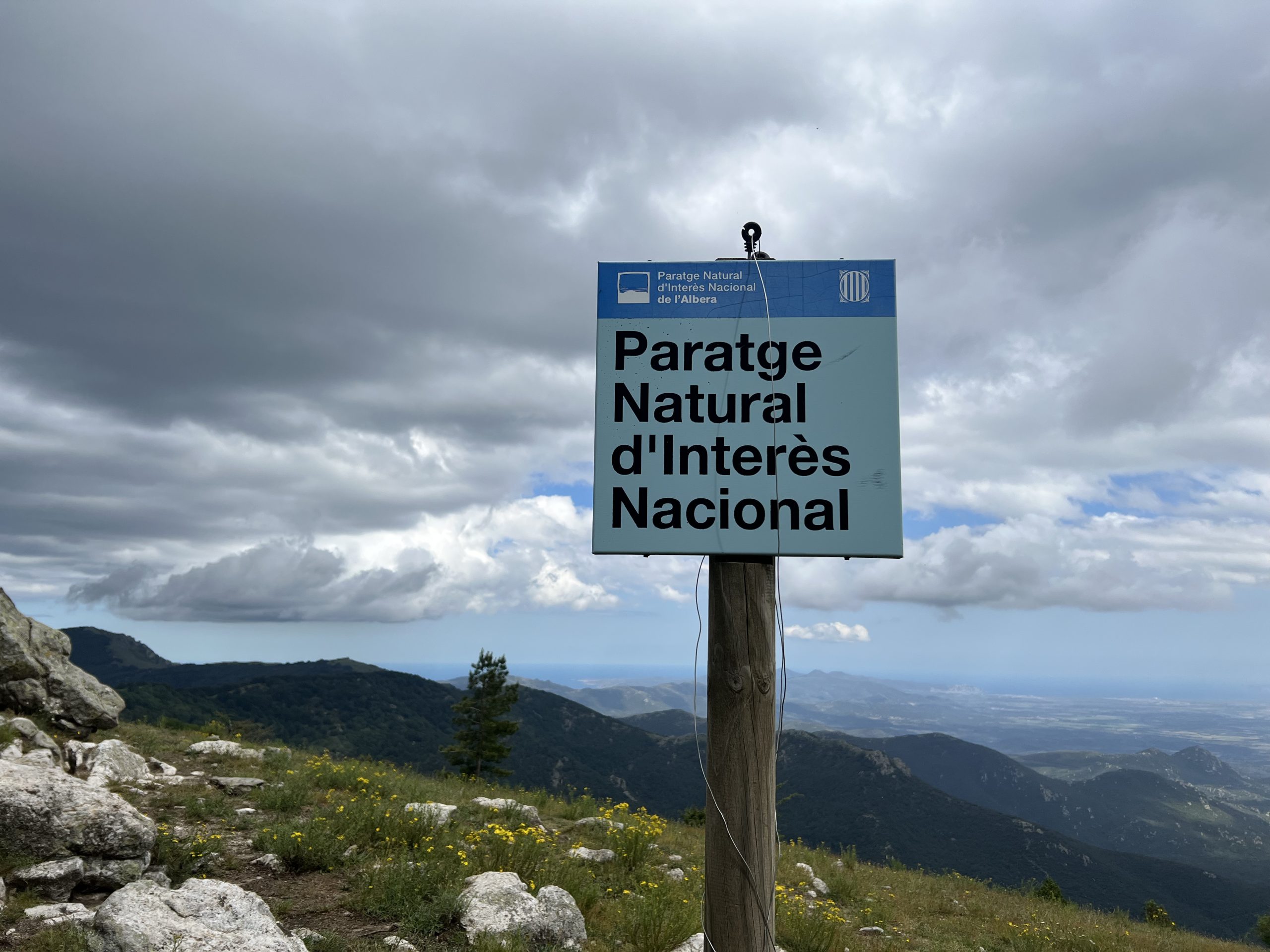 Sign for the Natural Area of Interest in La Albera